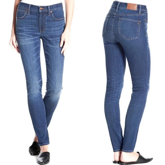Madewell 9 Inch High Rise Skinny Jeans - Picture 1 of 8